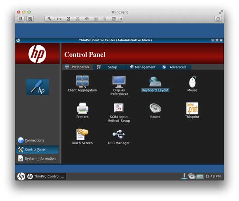 hp thinpro setup